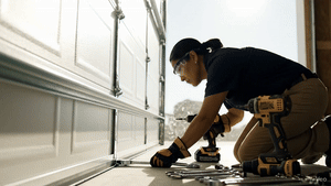 Garage door installation process